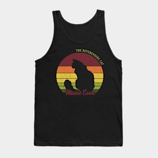 Retro Maine Coon Cat Tank Top